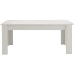 Whous Mesa extensible para 6-8 personas 140/190 cm efecto blanco alerce