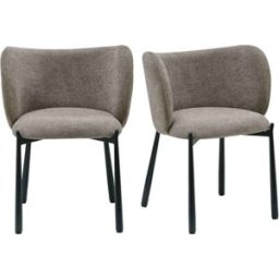 Moloo Silla de mesa de luxury topo (x2)