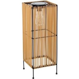 Fijalo Lampara solar 50cm pie hierro/ pp y pe con bombilla tungsteno