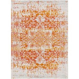 Livabliss Alfombra vintage oriental naranja/blanco 120x170