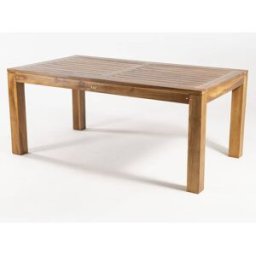 Edenjardin Mesa de exterior de madera de teca 180x100x76 cm