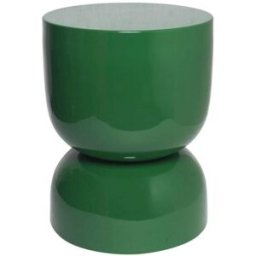 sweeek Mesa auxiliar, mesa lateral de sofá, mesita metálica efecto brillante,