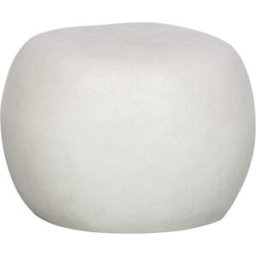 vtwonen Mesa de centro PVC y sintético blanco ø50cm