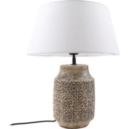 Lindby Lámpara de mesa de textura, tela, tejido, seda gris