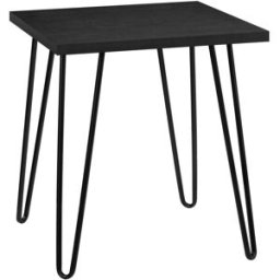 Dorel Home Mesa auxiliar en efecto de madera negro