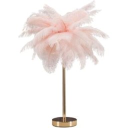 Mauro Ferretti Lámpara de mesa con plumas rosa cm ø 40x55