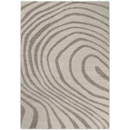 Wecon Home Alfombra de diseño motivo ondulaciones y relieve tonos beige 120x170