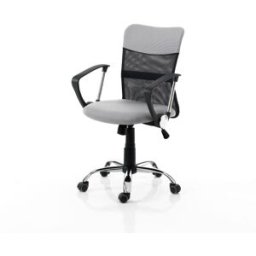 ORESTELUCHETTA Silla de oficina en tela gris cm al.90/100 x l.58 x p.57