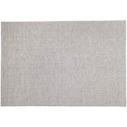 MACABANE Alfombra rectangular de lana blanco/gris jaspeado de 160x230 cm