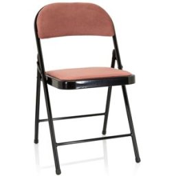 hjh OFFICE Silla de tela rosa