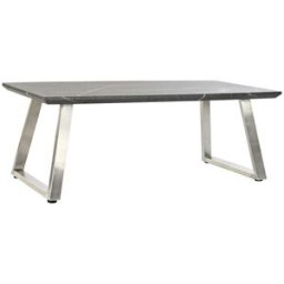 Fijalo Mesa centro de mdf y acero en negro 120x60x44cm