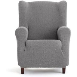 Eysa Funda de sillón orejero bielástica gris 70 - 100 cm