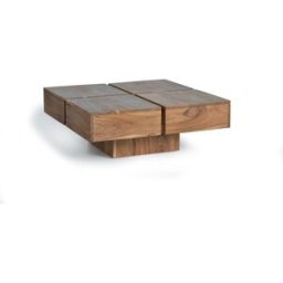 GINER Y COLOMER Mesa centro de diseño en madera de acacia