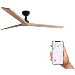 FARO BARCELONA Ventilador sin luz madera de pino pino 150x150x24 cm