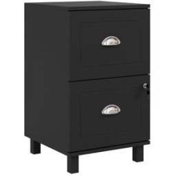 Homcom Cajonera de oficina 40x41.5x67.5 cm negro