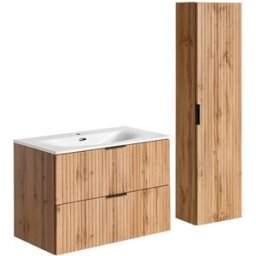 Petits meubles Conjunto mueble lavabo individual tableros de melamina y mdf madera