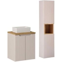 Petits meubles Conjunto de muebles con lavabo paneles de melamina y mdf cachemira