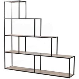 Calicosy Biblioteca escalera 5 estantes l160 cm - decoración madera