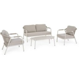 Konte.Design Conjunto de salón compuesto por sofá, sillones y mesita