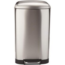 Kitchen Move Cubo de basura de cocina de pedal plata 40l