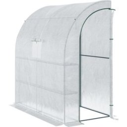 Maison Chic Invernadero de jardín de acero blanco de 200x100x215 cm.