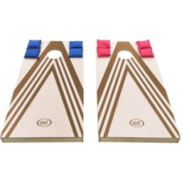 Axi Juego de cornhole - 2 tableros de madera - 8 bolsas - 120 x 61 cm