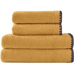 Sensei Maison Juego de baño de 4 piezas caramelo