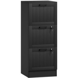 Homcom Cajonera de oficina 40x40x101 cm negro
