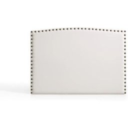 Matris Cabecero ambar para cama de 80 de polipiel blanco roto 115x115x8