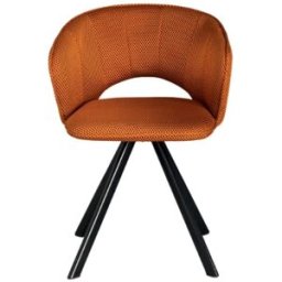 MondoViro Juego de 2 sillas de tela naranja, 61x58 cm, 78h