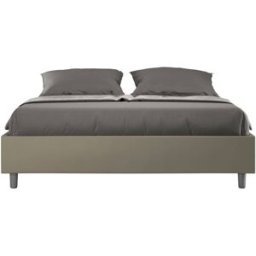 Ityhome Canapé abatible 160x200 cuero sintético capuchino