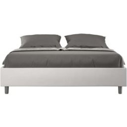 Ityhome Canapé abatible 160x190 cuero sintético blanco