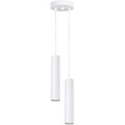 Sollux Lighting Lámpara colgante blanco acero alt. 118 cm