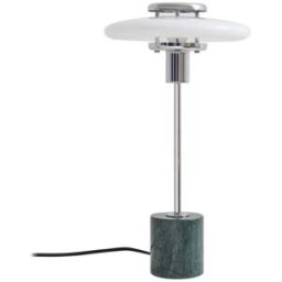 Lindby Lámpara de mesa de vidrio verde