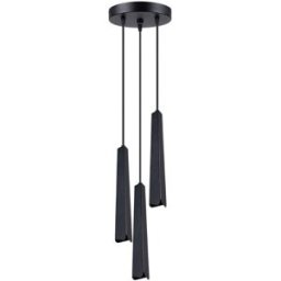 Sollux Lighting Lámpara de techo negro acero alt. 120