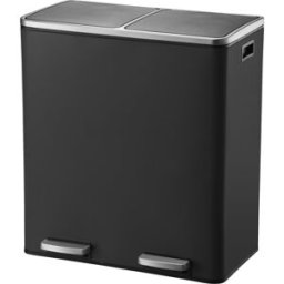 Kitchen Move Cubo de basura de cocina de reciclaje negro 60l