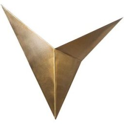 Wonderlamp Aplique de pared color oro vintage de metal
