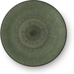 Medard de Noblat Plato llano 27 cm (juego de 6) gres verde