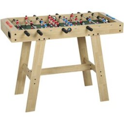 Sportnow Mesa de futbolín 114x78x88 cm madera natural