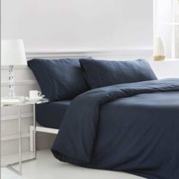 Cotton Artean Funda nórdica satén algodon 400 hilos azul 150x220 cama 90