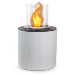Chimenea de bioetanol divina fire blanco perla d.36 x h56 cm