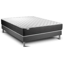 Vitalit Somier gris + colchón con espuma viscoelástica 180 x 200