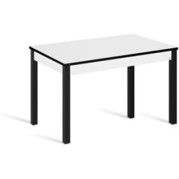 Portus Mesa cocina fija 110x70 cm blanco pata negro