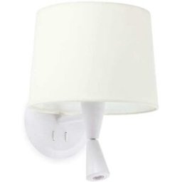 FARO BARCELONA Aplique acero blanco 21.5x26x28.6 cm