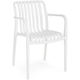 Bizzotto Conjunto de 2 sillas de polipropileno blanco