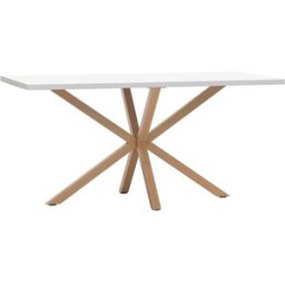 Klast Home Mesa fija efecto madera blanco 160 cm x 75 cm