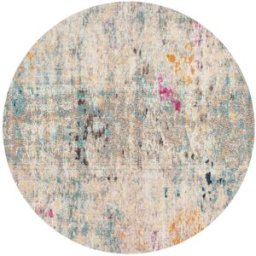 Safavieh Alfombra contemporáneo de polipropileno gris/oro, 201 cm