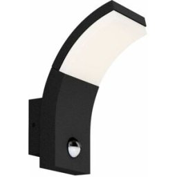 Lucande Lámpara de pared exterior de aluminio negro
