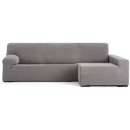 Eysa Funda de sofá chaise longue bielástica derecha gris 250 - 360 cm