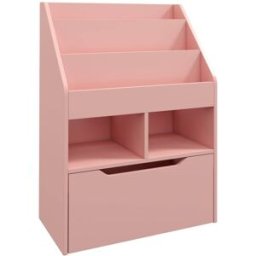 Homcom Estantería infantil 60x29.9x90 cm rosa